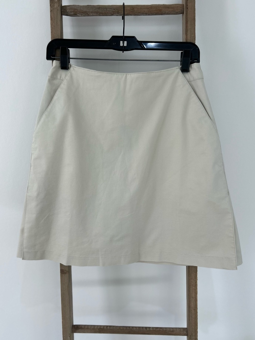 Adidas Golf Stretch Beige Skort Pockets Women’s Size 6 Pickleball Tennis Classic